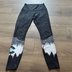 Stylish Black and Gray Kids Leggings